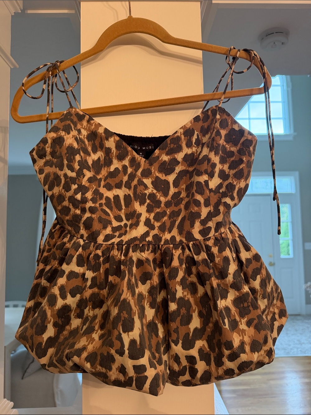 Leopard Print Peplum Cami Top 🐆NWT